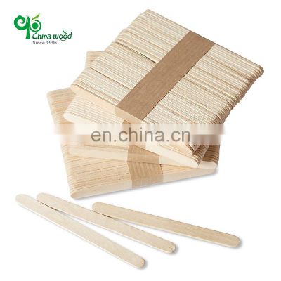 4.5 inch customized multi-purpose wooden ice cream stick popsicle sticks for ice cream tongue