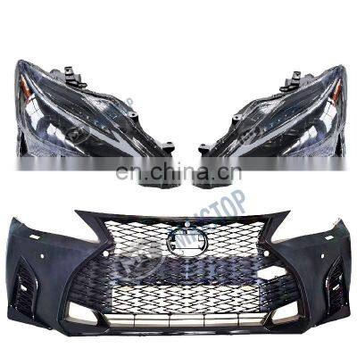 MAICTOP car body parts conversion front headlight bumper for IS IS250 IS300 IS350 bodykit 2006-2012 upgrade to 2021