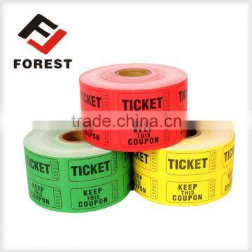 supplier raffle tickets, lottery tickets, arcade ticket roll printing                        
                                                Quality Choice