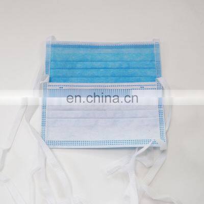 EN 14863 type iir surgery face mask tie on disposable face mask 3 ply surgical mask tie-on