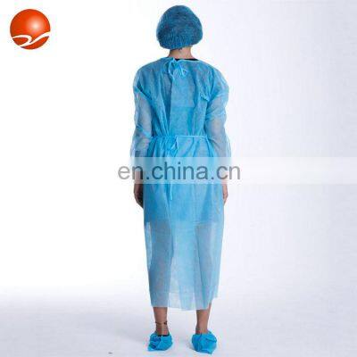 Xiantao Manufacturer Nonwoven Personal Protective Disposable Isolation Gown PP PE SMS Level 1234 With Rib Cuff photo-2