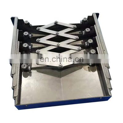 Steel plate type bellow cover telescopic steel cover for cnc machine protective guard shield customized