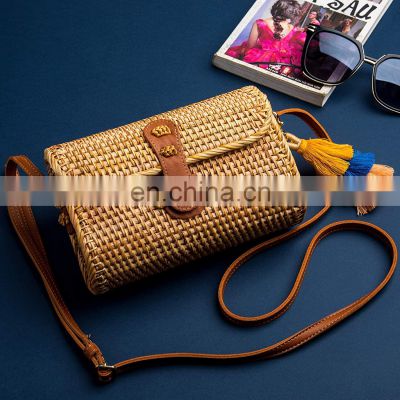 New Style WIcker Rectangle Rattan Bag Wholesale