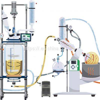 Industrial 150L Fully Customizable Single Dual Jacketed Glass Reactor photo-4