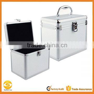 Deluxe Hard Shell Aluminum CD Storage box,aluminum DJ storage flight case,document travel tote carry case