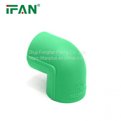 IFAN Ifan High Quality Plastic Material Plumbing Accessories PPR 90 Degree Elbow Fittings