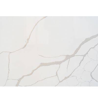 Code：1025，Calacatta Artificial Stone Quartz Slab Kitchen Countertops photo-2