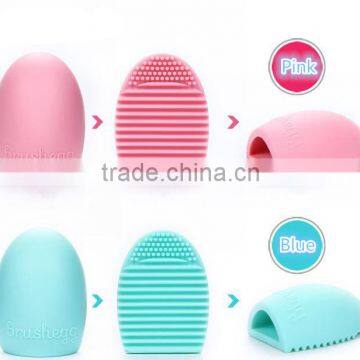 Egg Shaped Makeup Brush Cleaner Silicone Finger Scrubber Makeup Brush Cleaner photo-3