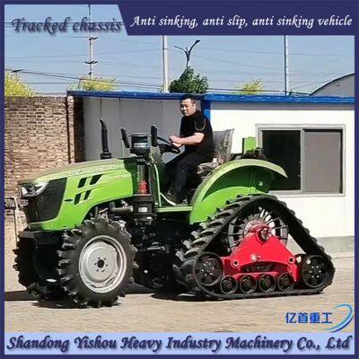 Retrofitting Agricultural Tractors With Anti Sinking Semi Chain Rails for Stable and Reliable Operation in Muddy Deserts photo-4