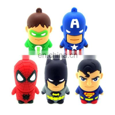 Christmas gift customized PVC USB flash drive 2GB 4GB silicone carton memory stick 8GB 16GB OEM PVC USB for all designs