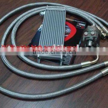 oil cooler kit with relocated oil filter adapter