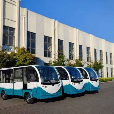 First-hand Source Manufacturers - Campus Shuttle Electric Vehicles - Manufacturers of 14-seater Fully Enclosed Lithium Battery Sightseeing Vehicles With Circular Seats photo-3