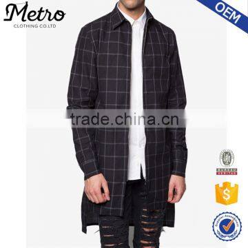 2016 Long Winter Jackets for Men Latest Fashion Plaid Jackets