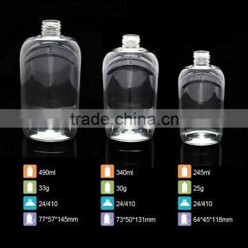 17oz 500ml Flat Plastic Body Lotion Bottle