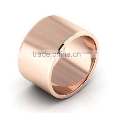 14K Rose Gold men's and women's plain wedding bands rings