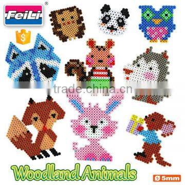 creative toys factory wholesale woodland animal 3000pcs iron beads perler beads