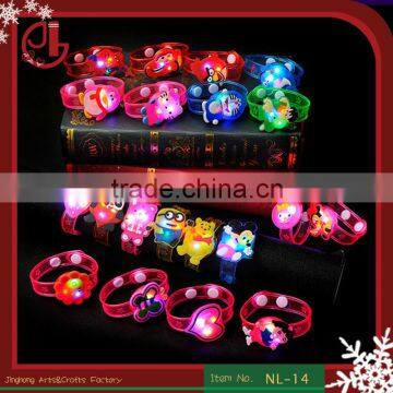 Hot Sell kids Gifts Cartoon Design Printing Flashes LED Bracelet