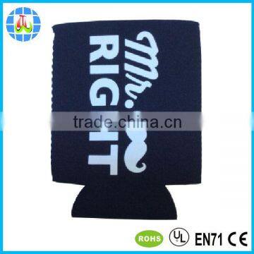 Green Neoprene Tube Can Cooler With Silk Screen Printing Logo photo-2