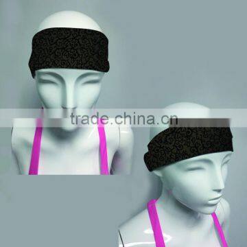 Latest women volleyball sport decorative headband fancy design hairband, Fashion sports lycra headband for sport