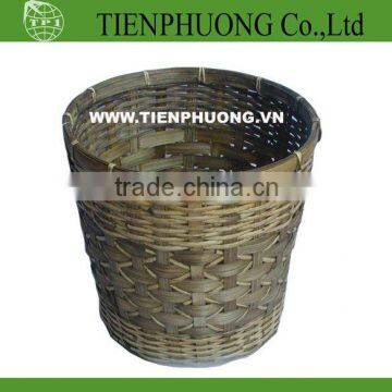 bamboo round bin/box