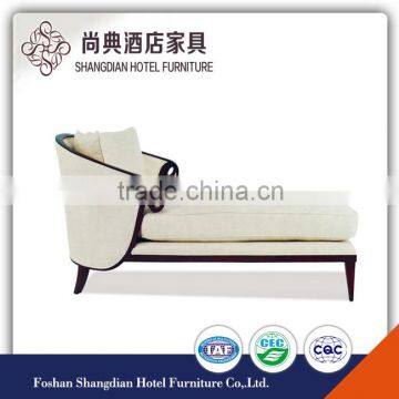 Elegant white wooden chaise lounge JD-GFY-021