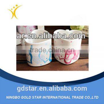 2014 new style Heart-shaped ceramic cup,ceramic mug