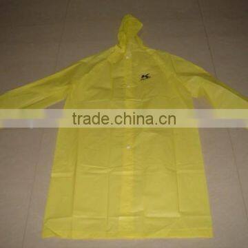 Plastic Yellow EVA Raincoat