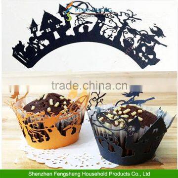 25pcs Halloween Witch Cupcake Muffin Wraps Wrappers Cases Cake Decorating