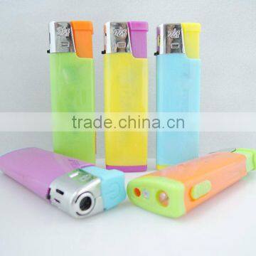Multi Color Electronic Cigarette Butane Gas Lighter Recharge Led Lighter Best Cheap Price photo-2