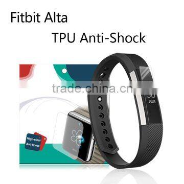 2016 new coming full size anti shock high transparency screen cover guard for fitbit alta