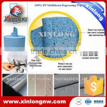 oil absorbent meltblown nonwoven fabric