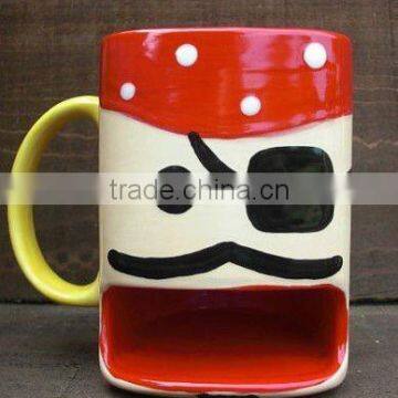 beautiful ceramic milk mugs,ceramic mug with biscuit holder,ceramic mug with lid