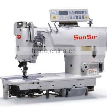 SunSir SS-D8420-D3 High speed direct drive computerized double needle industrial sewing machine