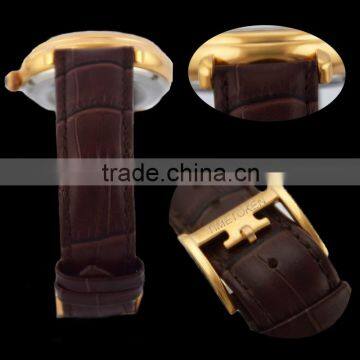 High Quality Mechanical IP-Rose Gold Business Men Skeleton Watch Cases With Tourbillon photo-6