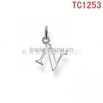 TC1253 pendant personalize design sliver-plated mental alphabet N fashion pendant&charm