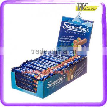 Milk Chocolate praline bar paper counter top display box