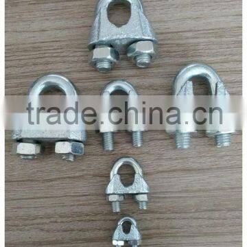 electrical galvanized DIN741 and yellow zinc plated DIN1142 wire rope clip