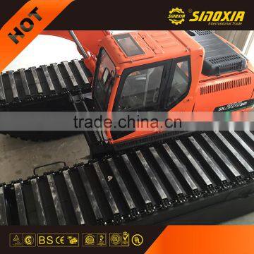 China SX150SD swamp excavator with pontoon