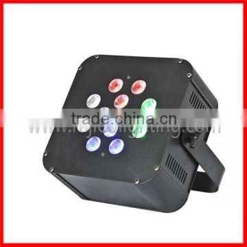 RGBW 4IN1*12pcs Mini LED Flat Par Can