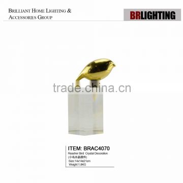 reacher bird cuboid crystal decoration