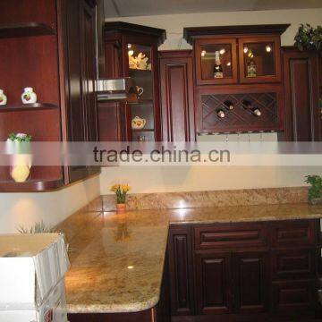 American style solid wood kitchen cabinet