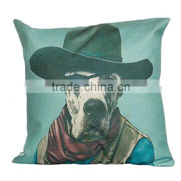 2016 Hot Sale Home Decorative Dog Oriental Custom Printing Cheap Cushion Cover photo-2