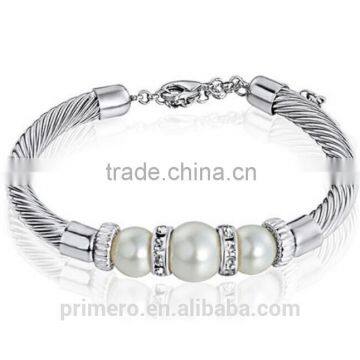New Women Jewelry 316L Stainless Stee Bracelet Steel Wire And Cable Flex Bangles photo-4