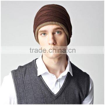 Casual Style Knitted Hat ,Winter Beanies Solid Color Hat ,Unisex Plain Warm Soft Hip Hop Cap 3 Colors