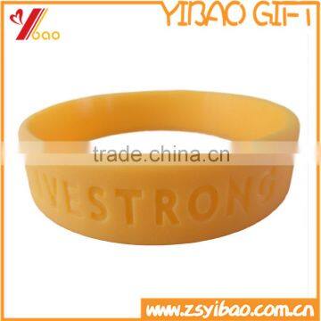 Debossed logo without colors pure colors Silicone wristband