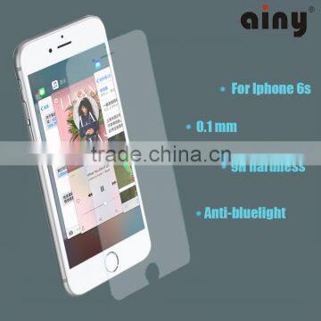 Factory direct anti blue light tempered mobile glass screen protector for iphone