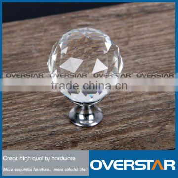 Fancy Zinc Alloy Crystal Rhinestone Cabinet Knob