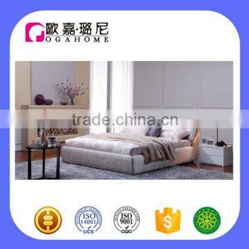 B1880 upholstered drawer footboard bedroom sofa bed modern bed