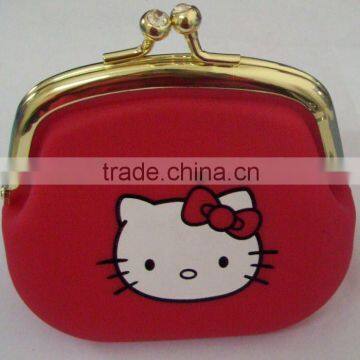 Fast delivery frosted pvc red coin purse