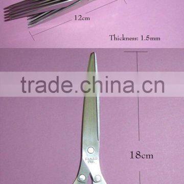 Office paper documents 5 blades shredding scissors
